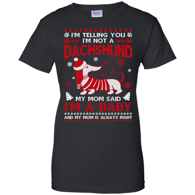 I'm Telling You I'm Not A Dachshund-T-Shirt & Hoodie-Women's T-Shirt-Black