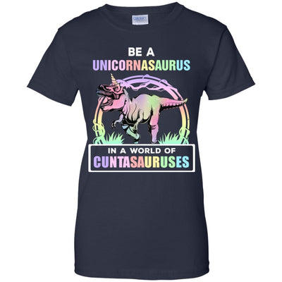 Be A Unicornasaurus Rex A World Of Cuntasauruses-T-Shirt & Tank Top-Women's T-Shirt-Navy