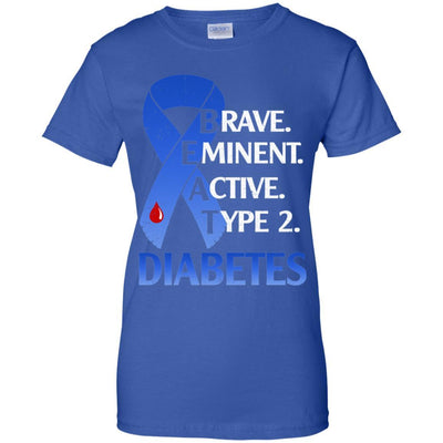 Beat Diabetes Support Type 2 Diabetes Awareness-T-Shirt & Hoodie-Women's T-Shirt-Royal