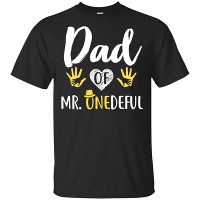 Funny Dad Of Mr. Onederful Wonderful 1st Birthday Boy-T-Shirt & Hoodie-Classic T-Shirt-Black