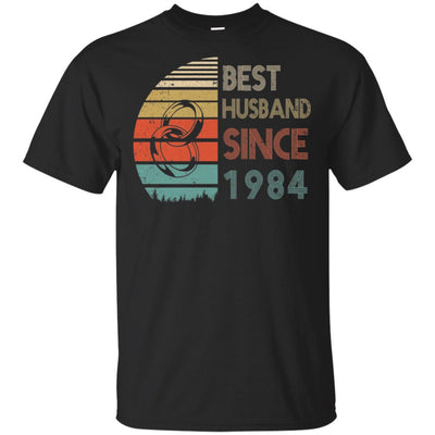 37th Wedding Anniversary Gifts Best Husband Since 1984-T-Shirt & Hoodie-Classic T-Shirt-Black