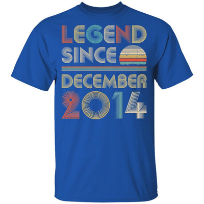 Legend Since December 2014 Vintage 7th Birthday Gifts Youth-Youth Shirt-Youth T-Shirt-Royal