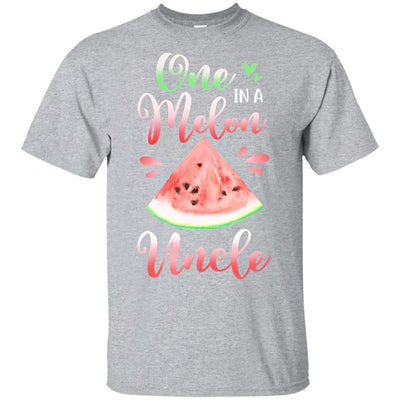 One In A Melon Uncle Watermelon Funny Birthday Gifts-T-Shirt & Hoodie-Classic T-Shirt-Sport Grey