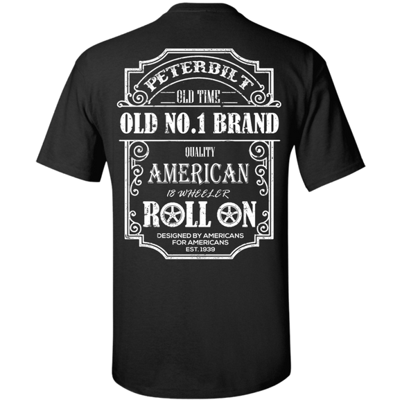 PETERBILT TRUCK BACK PETERBILT OLD NO 1-T-Shirt & Hoodie-Classic T-Shirt-Black