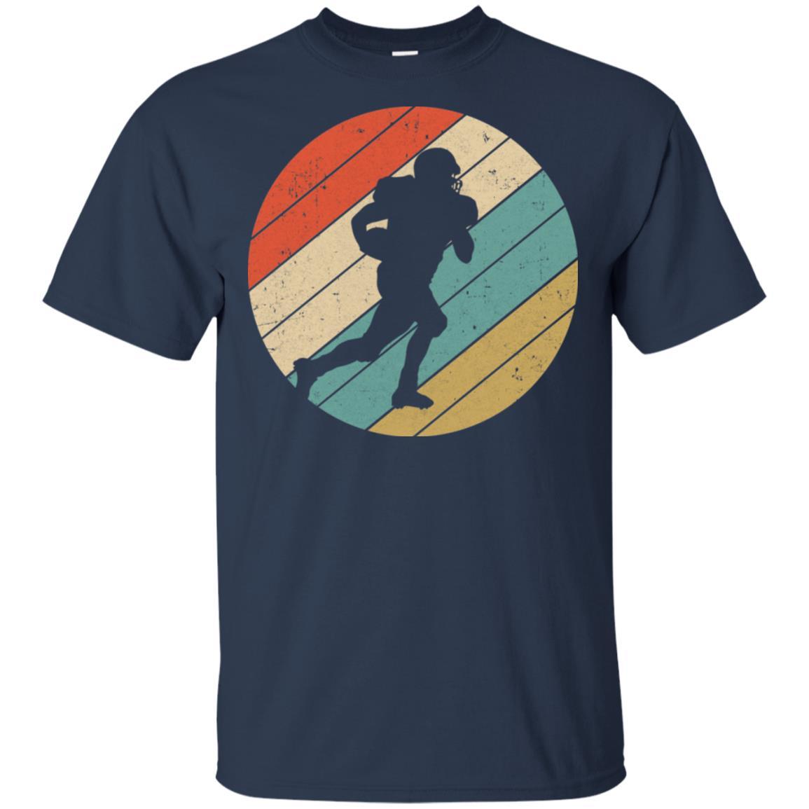 Retro Vintage Football Gifts-T-Shirt & Tank Top-Classic T-Shirt-Navy
