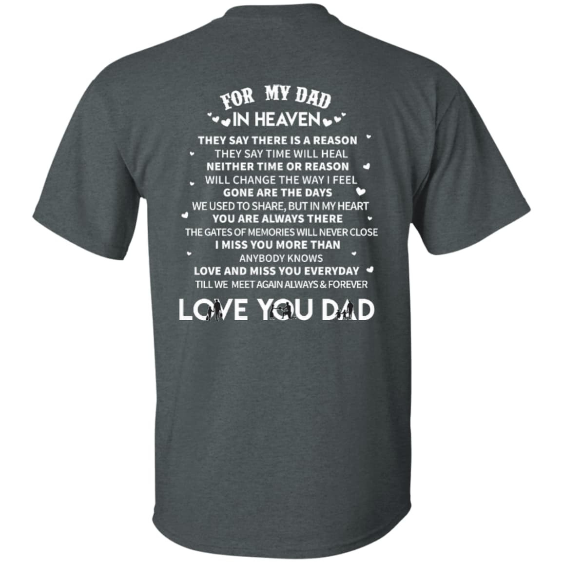 For My Dad In Heaven-T-Shirt & Hoodie-Classic T-Shirt-Dark Heather