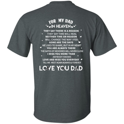 For My Dad In Heaven-T-Shirt & Hoodie-Classic T-Shirt-Dark Heather