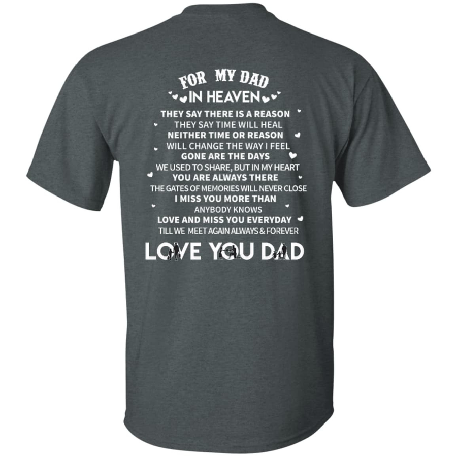 For My Dad In Heaven-T-Shirt & Hoodie-Classic T-Shirt-Dark Heather