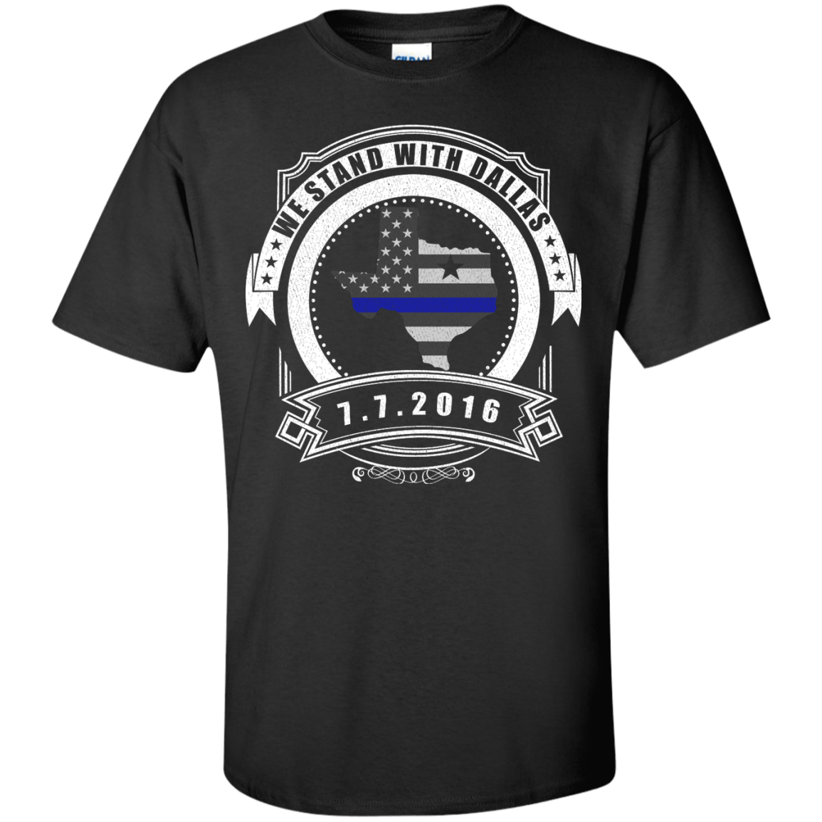 We stand with Dallas 7/7/2016-T-Shirt & Hoodie-Classic T-Shirt-Black