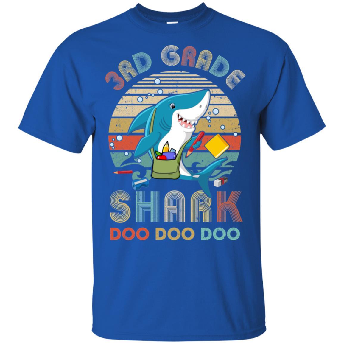 3rd Grade Shark Doo Doo Doo Funny Back To School-T-Shirt & Hoodie-Classic T-Shirt-Royal