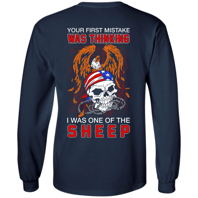 Your First Mistake Was Thinking I Was One Of The Sheep-T-Shirt & Hoodie-Long Sleeve T-Shirt-Navy