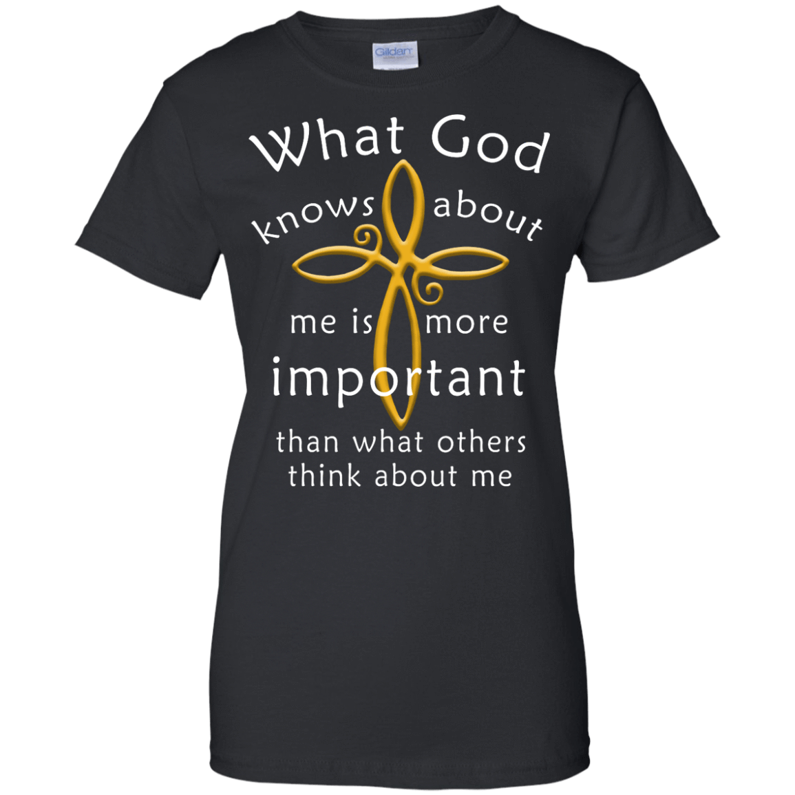 What God Knows About Me Is More Important-T-Shirt & Hoodie-Women's T-Shirt-Black