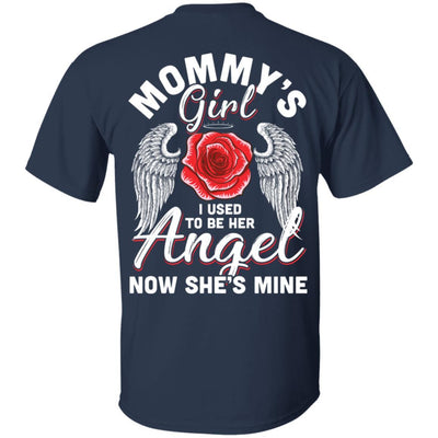 Mommy's Girl I Used To Be Her Angel Now She Is Mine Memorial-T-Shirt & Hoodie-Classic T-Shirt-Navy
