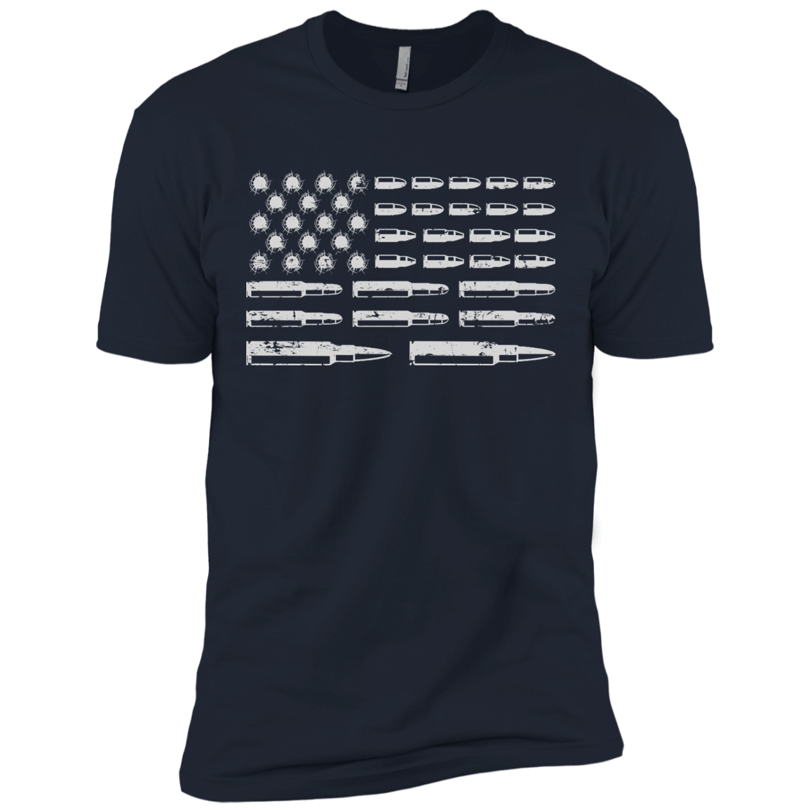 Rifle American Flag Gun Rights-T-Shirt & Hoodie-Premium T-Shirt-Midnight Navy