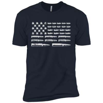 Rifle American Flag Gun Rights-T-Shirt & Hoodie-Premium T-Shirt-Midnight Navy