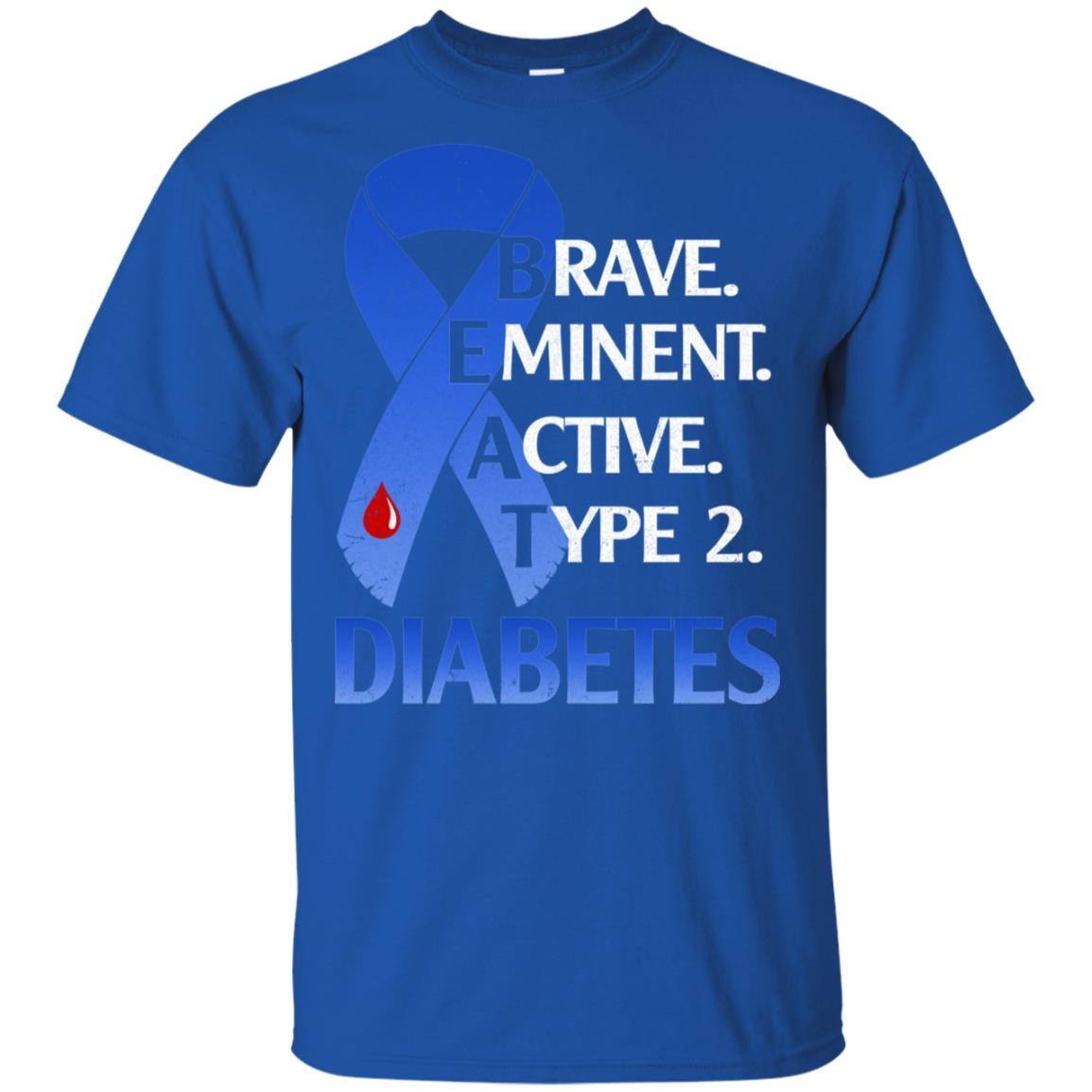 Beat Diabetes Support Type 2 Diabetes Awareness-T-Shirt & Hoodie-Classic T-Shirt-Royal