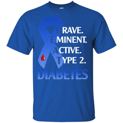 Beat Diabetes Support Type 2 Diabetes Awareness-T-Shirt & Hoodie-Classic T-Shirt-Royal