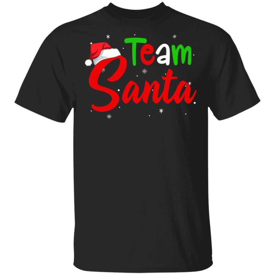 Team Santa Christmas Matching Family Christmas Pajama-T-Shirt & Sweatshirt-Classic T-Shirt-Black