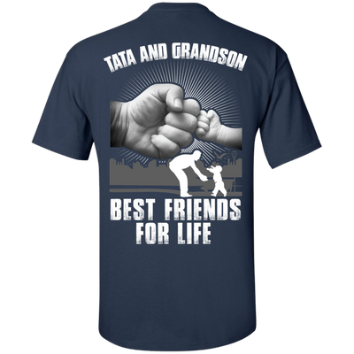 Tata And Grandson Best Friends For Life-T-Shirt & Hoodie-Classic T-Shirt-Navy