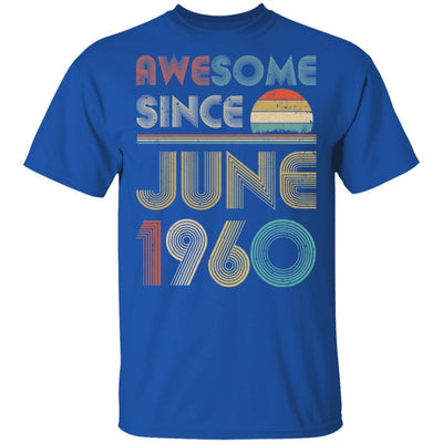 Awesome Since June 1960 Vintage 61th Birthday Gifts-T-Shirt & Hoodie-Classic T-Shirt-Royal