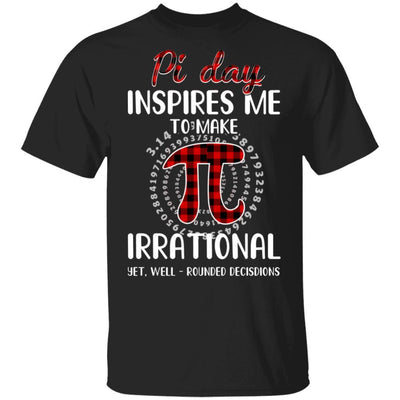 Pi Day Inspires Me To Make Irrational Red Plaid-T-Shirt & Hoodie-Classic T-Shirt-Black