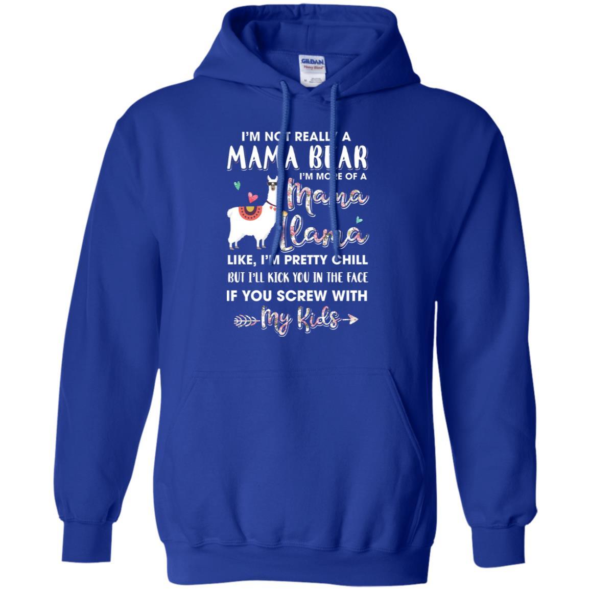 I'm Not Really A Mama Bear I'm More Of A Mama Llama-T-Shirt & Hoodie-Pullover Hoodie-Royal