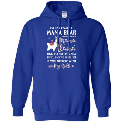 I'm Not Really A Mama Bear I'm More Of A Mama Llama-T-Shirt & Hoodie-Pullover Hoodie-Royal