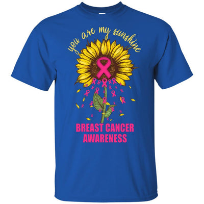 Sunflower You Are My Sunshine Breast Cancer Awareness-T-Shirt & Hoodie-Classic T-Shirt-Royal
