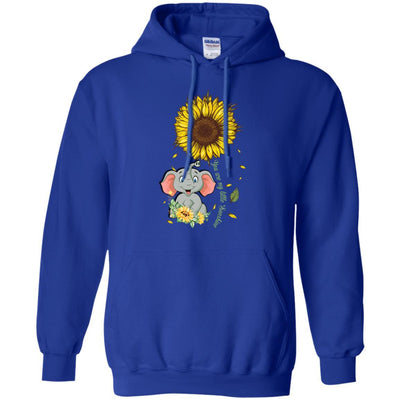 You Are My Little Sunshine Sunflower Elephant-T-Shirt & Hoodie-Pullover Hoodie-Royal