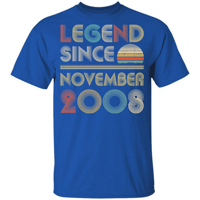Legend Since November 2008 Vintage 13th Birthday Gifts Youth-Youth Shirt-Youth T-Shirt-Royal