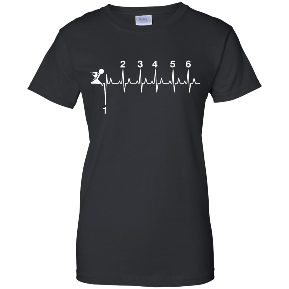 Heartbeat Gear Shifting-T-Shirt & Hoodie-Women's T-Shirt-Black