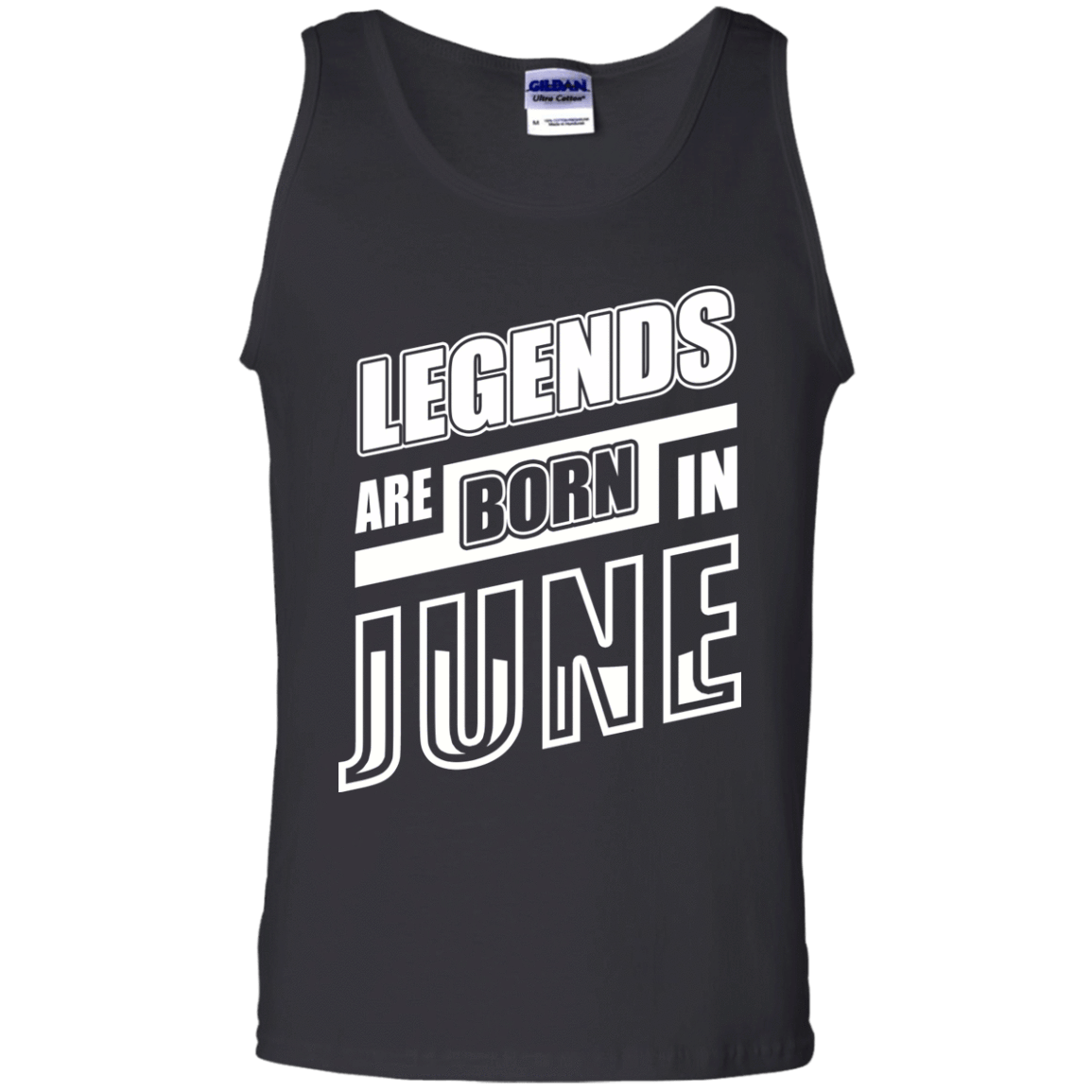 Legends are born in JUNE-T-Shirt & Hoodie-Unisex Tank-Black