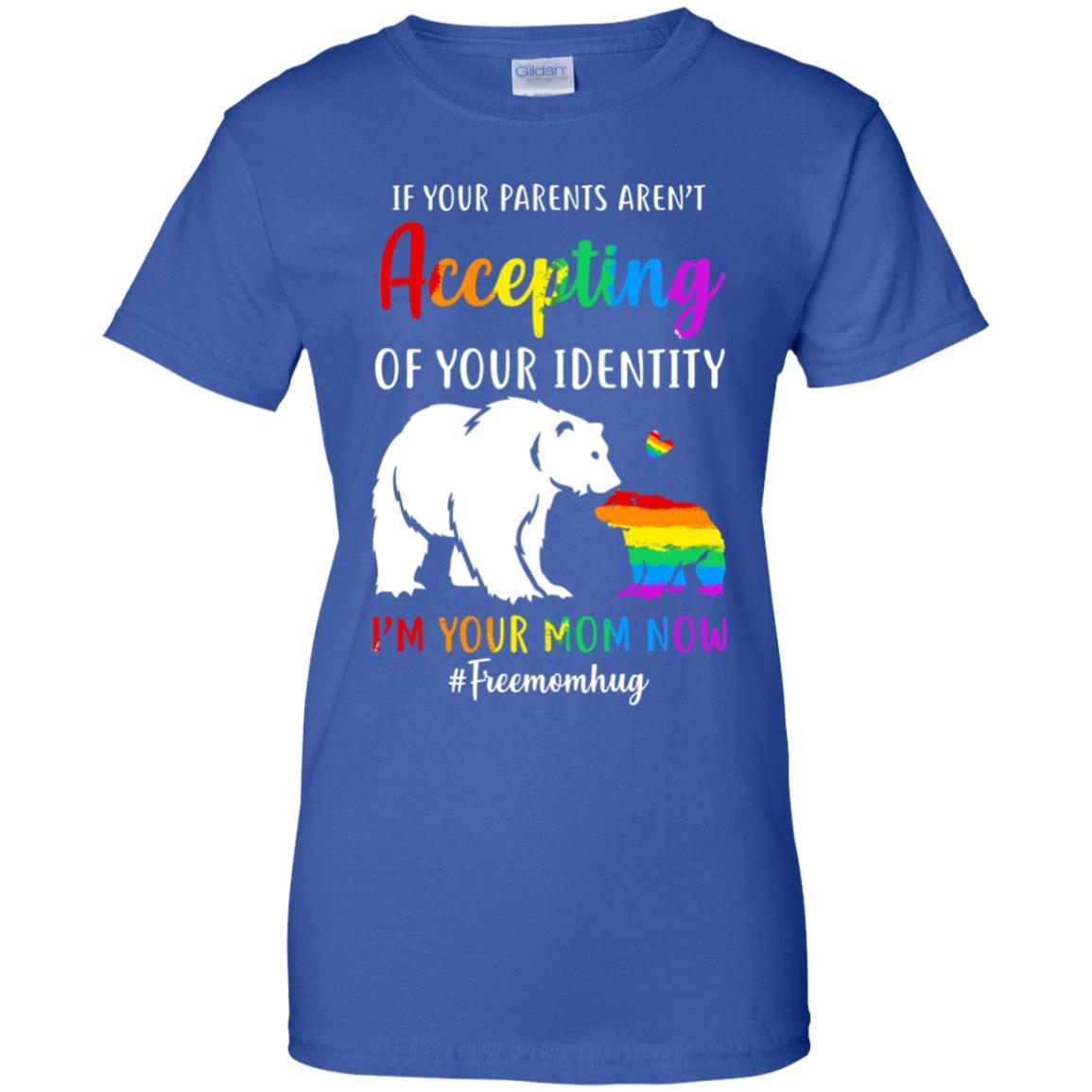 I'm Your Mom Now Free Mom Hugs Rainbow LGBT Pride-T-Shirt & Hoodie-Women's T-Shirt-Royal