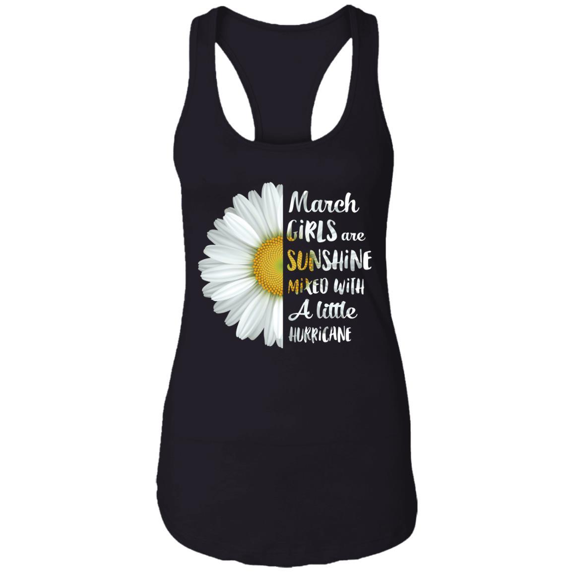 Daisy March Girls Birthday Gifts For Women-T-Shirt & Tank Top-Women's Ideal Racerback Tank-Black