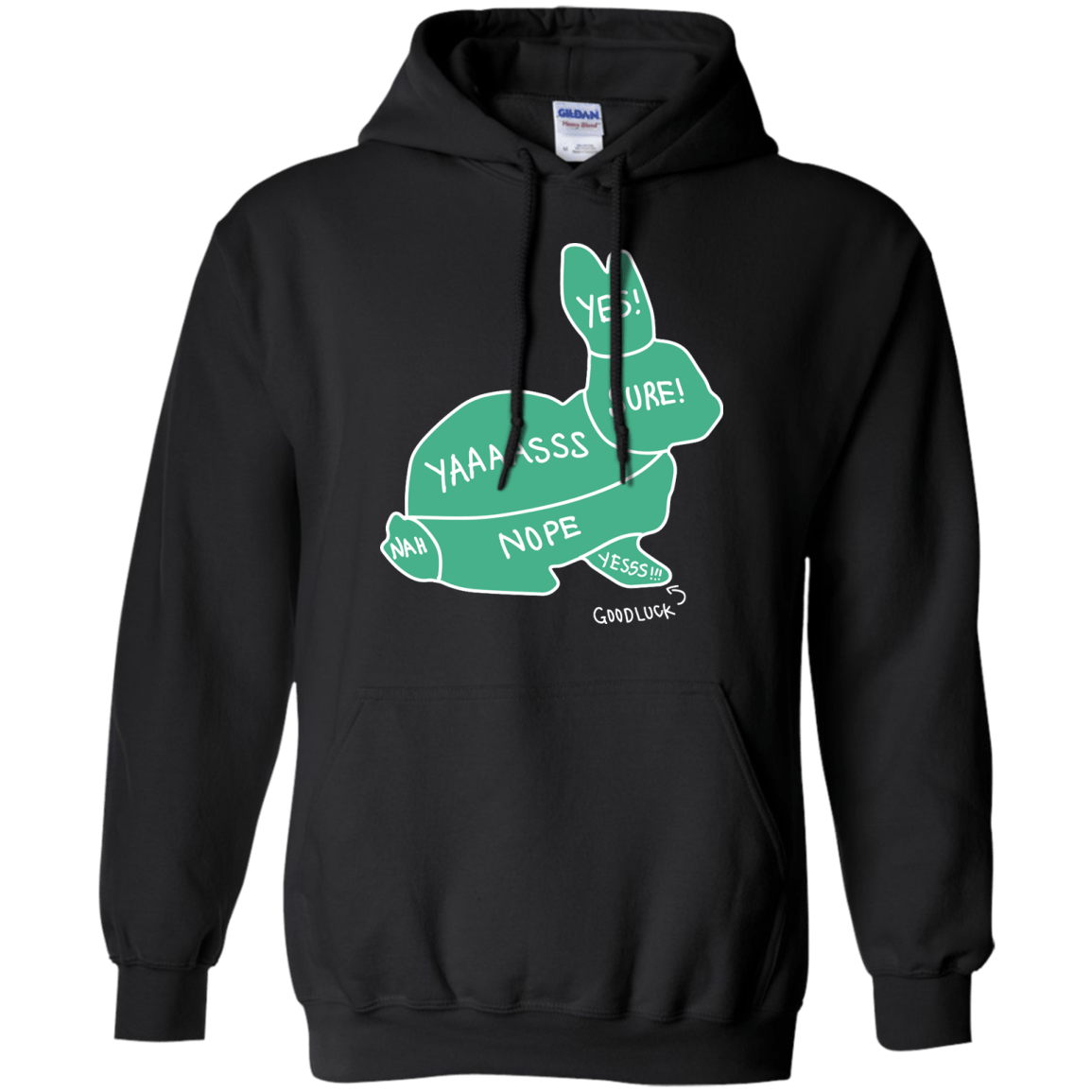 Proper way to pet a Rabbit lover-T-Shirt & Hoodie-Pullover Hoodie-Black