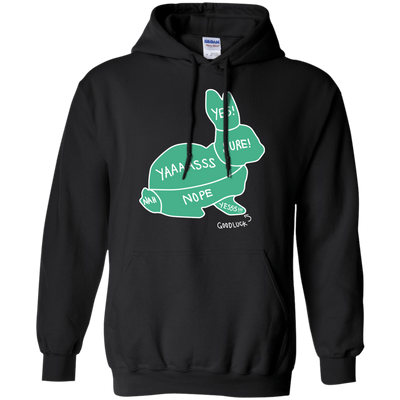 Proper way to pet a Rabbit lover-T-Shirt & Hoodie-Pullover Hoodie-Black