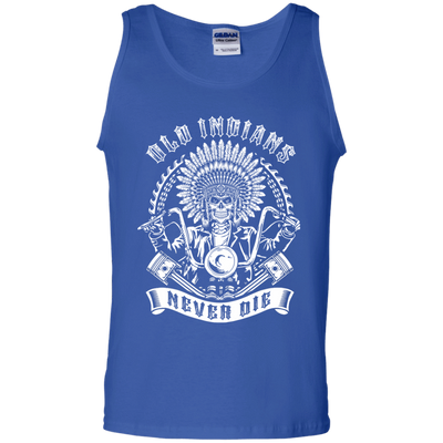 Old Indians Never Die For Biker-T-Shirt & Hoodie-Unisex Tank-Royal