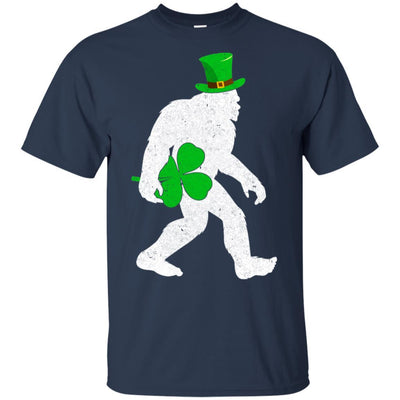 Shamrock Irish Bigfoot St Patrick's Day-T-Shirt & Hoodie-Classic T-Shirt-Navy