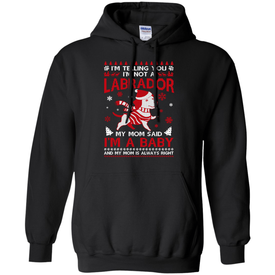 I'm Telling You I'm Not A Labrador-T-Shirt & Hoodie-Pullover Hoodie-Black