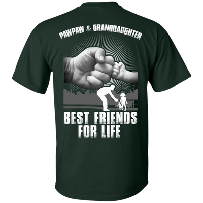Pawpaw And Granddaughter Best Friends For Life-T-Shirt & Hoodie-Classic T-Shirt-Forest Green