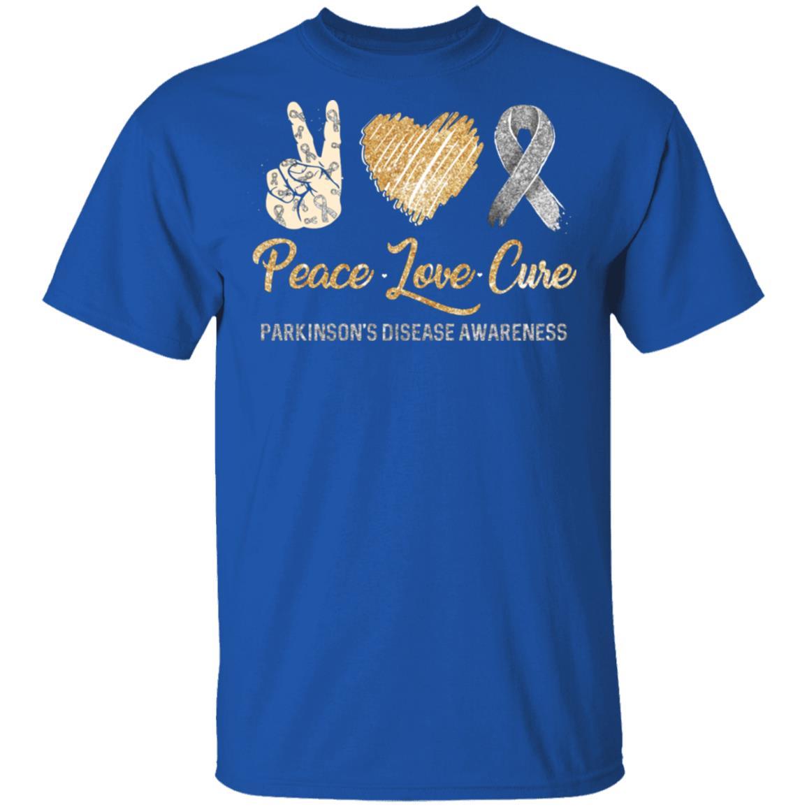 Peace Love Cure Pancreatic Cancer Awareness-T-Shirt & Hoodie-Classic T-Shirt-Royal