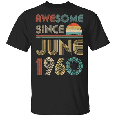 Awesome Since June 1960 Vintage 61th Birthday Gifts-T-Shirt & Hoodie-Classic T-Shirt-Black