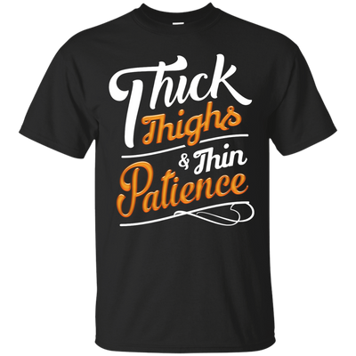 Thick Thighs Thin Patience-T-Shirt & Hoodie-Classic T-Shirt-Black