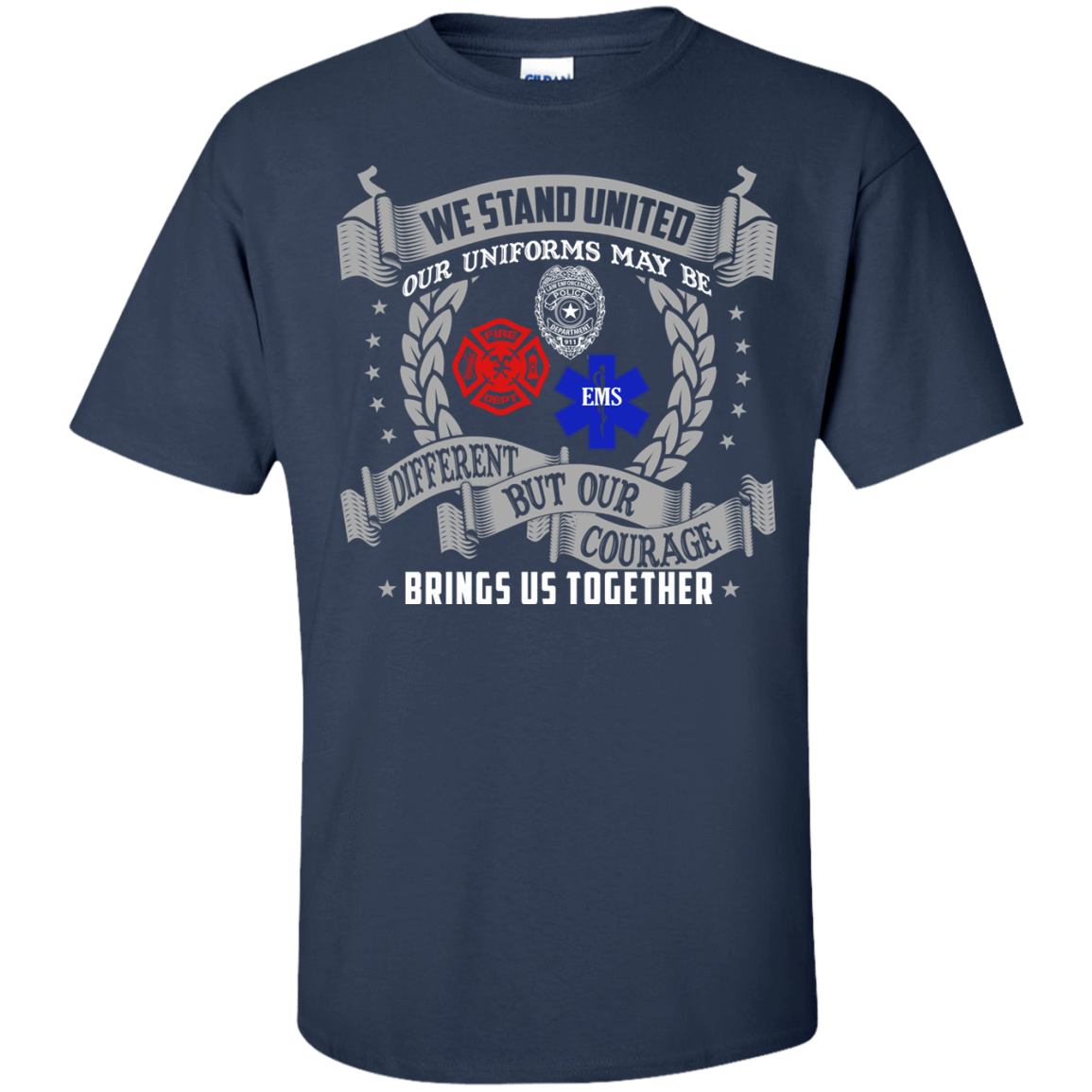 We Stand United Our Uniforms Brings Us Together-T-Shirt & Hoodie-Classic T-Shirt-Navy