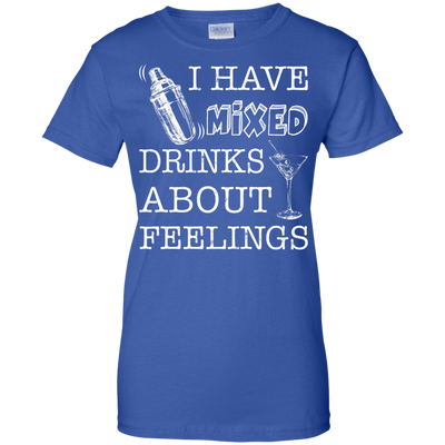 I Have Mixed Drinks About Feelings-T-Shirt & Hoodie-Women's T-Shirt-Royal