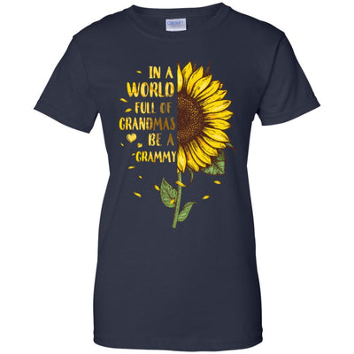 In A World Full Of Grandmas Be A Grammy Mothers Day-T-Shirt & Hoodie-Women's T-Shirt-Navy