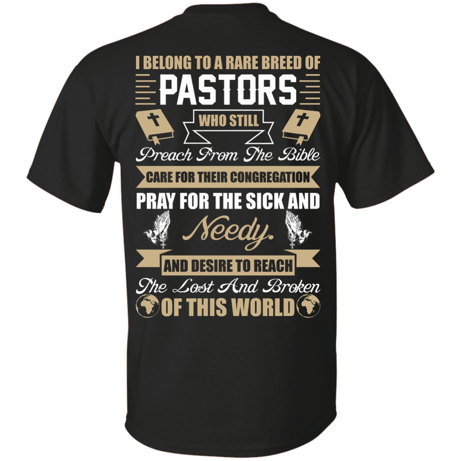 I Belong To A Rare Breed Of Pastors-T-Shirt & Hoodie-Classic T-Shirt-Black