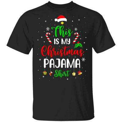 This Is My Christmas Pajama Funny Christmas-T-Shirt & Sweatshirt-Classic T-Shirt-Black
