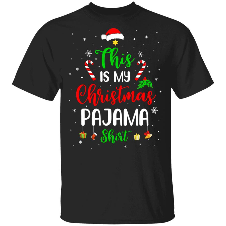 This Is My Christmas Pajama Funny Christmas-T-Shirt & Sweatshirt-Classic T-Shirt-Black