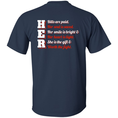 Her Bills Are Paid Her Soul Is Saved-T-Shirt & Hoodie-Classic T-Shirt-Navy